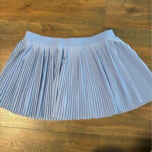 Old Navy Light Blue A-Line Pleated Athletic Skirt with Built In Shorts